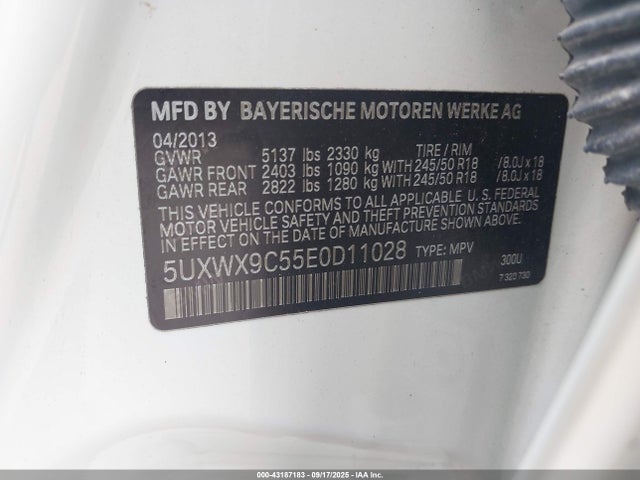 5UXWX9C55E0D11028 BMW 2014
