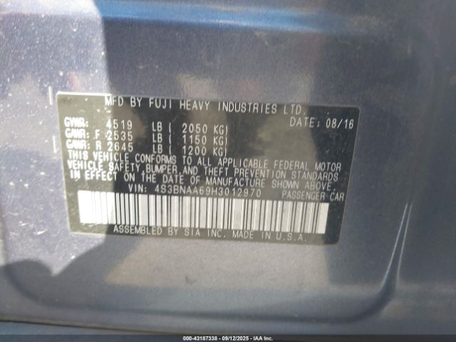 2017 SUBARU LEGACY 4S3BNAA69H3012970 Photo 8