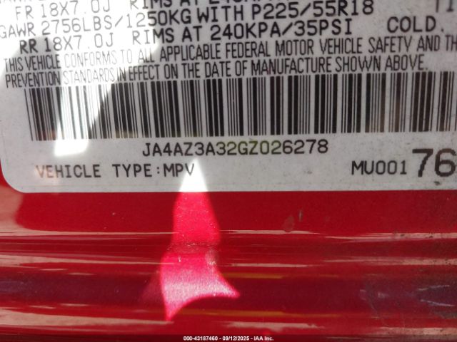 2016 MITSUBISHI OUTLANDER JA4AZ3A32GZ026278 Photo 8