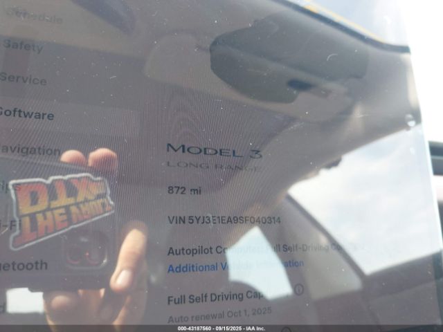 2025 TESLA MODEL 3 5YJ3E1EA9SF040314 Photo 6