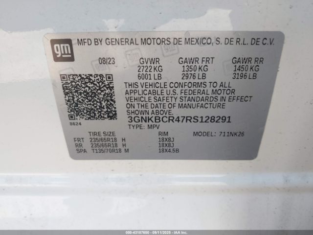 2024 CHEVROLET BLAZER 3GNKBCR47RS128291 Photo 8