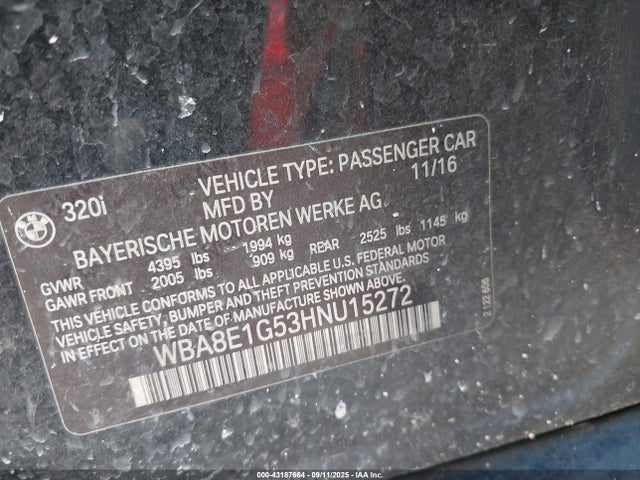 WBA8E1G53HNU15272 BMW 2017