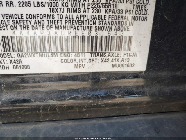 2014 MITSUBISHI OUTLANDER SPORT 4A4AP3AU0EE031643 Photo 8