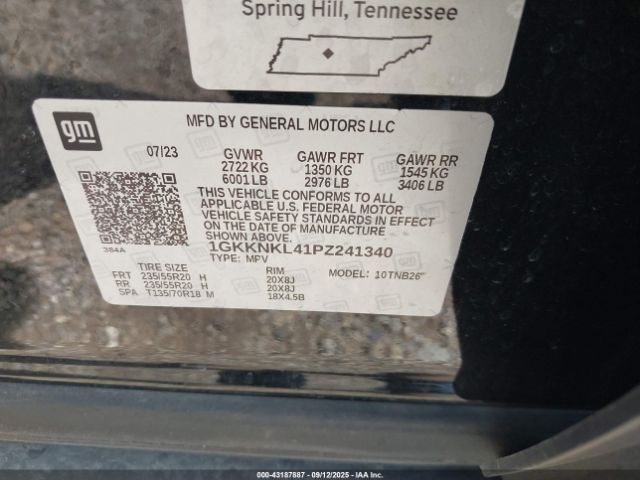 2023 GMC ACADIA 1GKKNKL41PZ241340 Photo 8