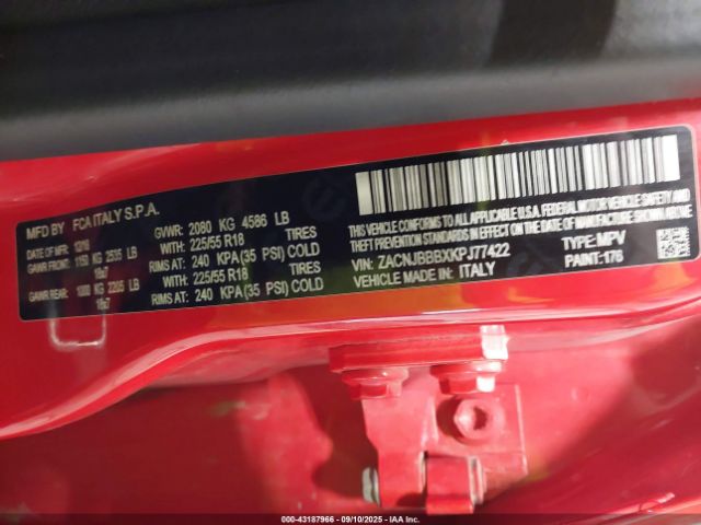 2019 JEEP RENEGADE ZACNJBBBXKPJ77422 Photo 8