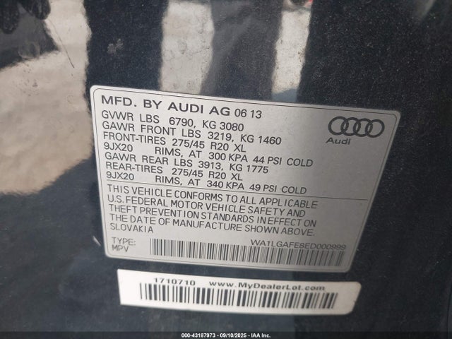 2014 AUDI Q7 WA1LGAFE8ED000999 Photo 8