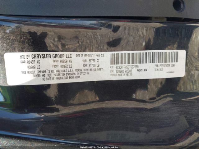 2013 FIAT 500 3C3CFFFH5DT627589 Photo 8