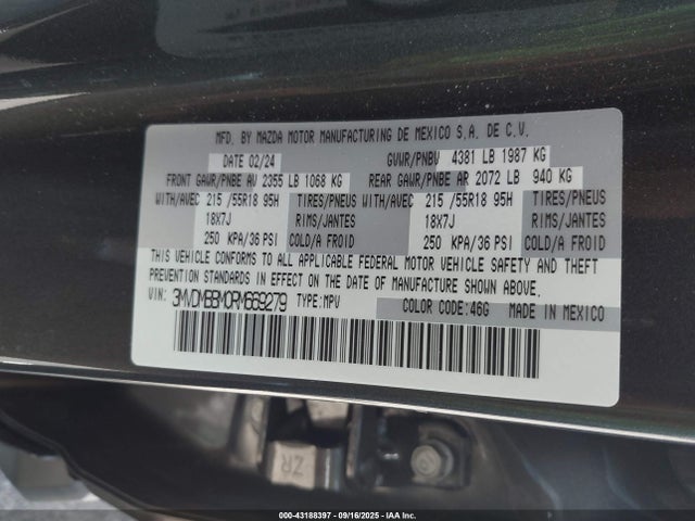 Aukcja sprzedaży 2024 Mazda Cx-30 2.5 S Select Sport, vin: 3MVDMBBM0RM669279, numer aukcji: 43188397