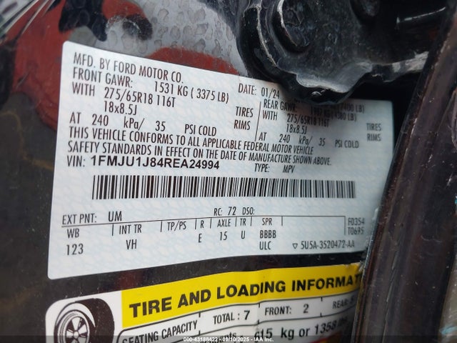 1FMJU1J84REA24994 Ford gtdi-standard
