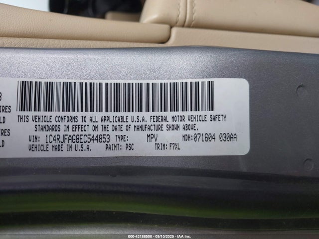 Jeep 2014 2014 1C4RJFAG8EC544853 Image 9