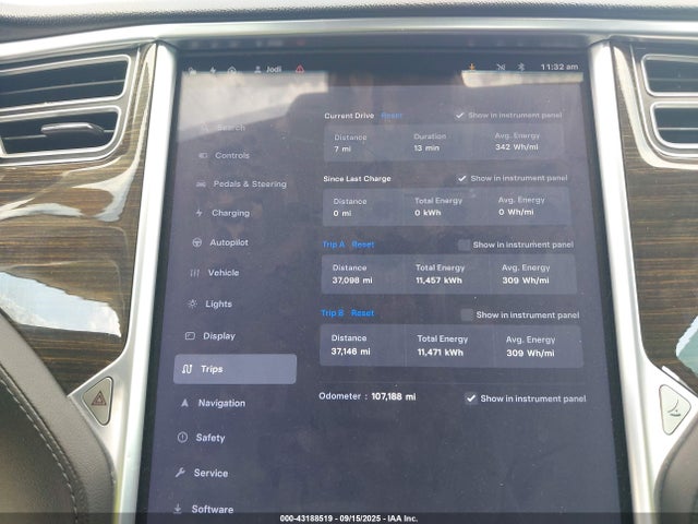 2014 TESLA MODEL S 5YJSA1H12EFP56351 Photo 6