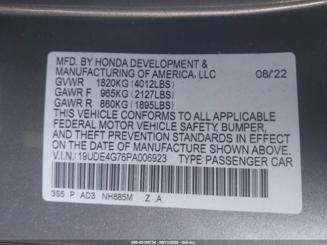 2023 ACURA INTEGRA 19UDE4G76PA006923 Photo 8