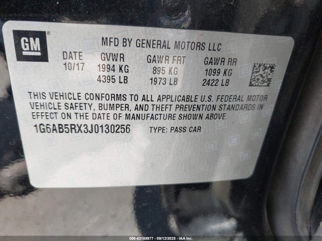 2018 CADILLAC ATS 1G6AB5RX3J0130256 Photo 8