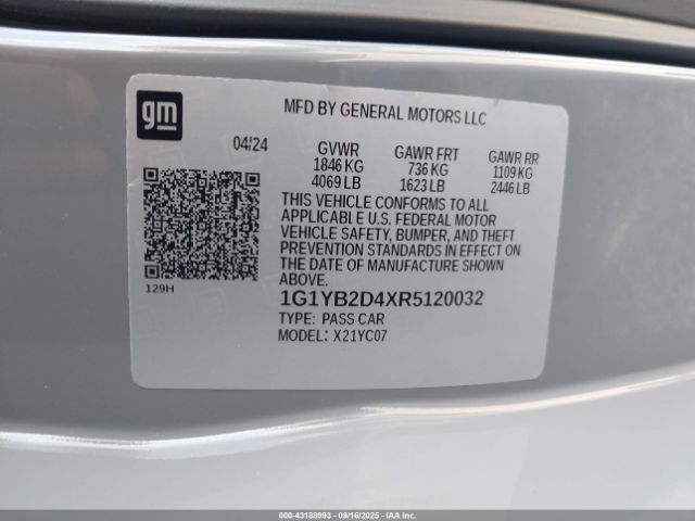 2024 CHEVROLET CORVETTE STINGRAY 1G1YB2D4XR5120032 Photo 8