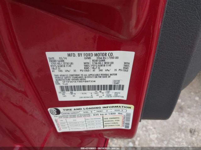 2014 FORD F-150 1FTFW1ET5EFB97334 Photo 8