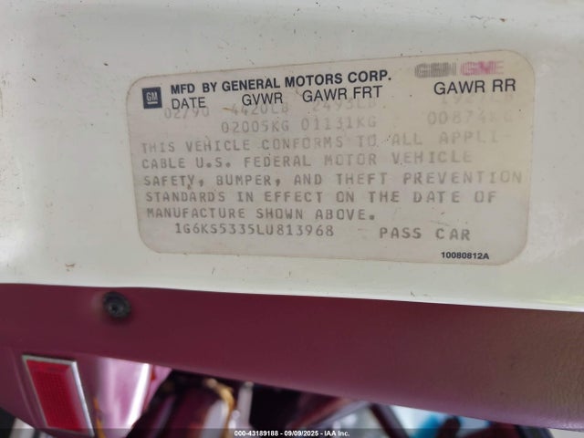 1990 CADILLAC SEVILLE 1G6KS5335LU813968 Photo 8