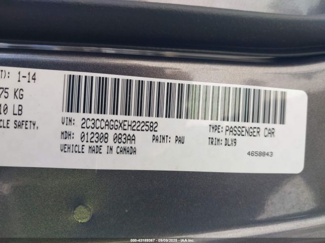 2014 CHRYSLER 300 2C3CCAGGXEH222582 Photo 8