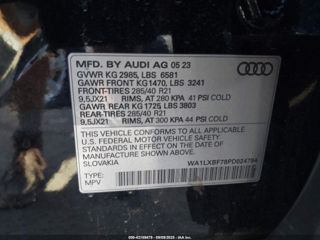 2023 AUDI Q7 WA1LXBF78PD024794 Photo 8