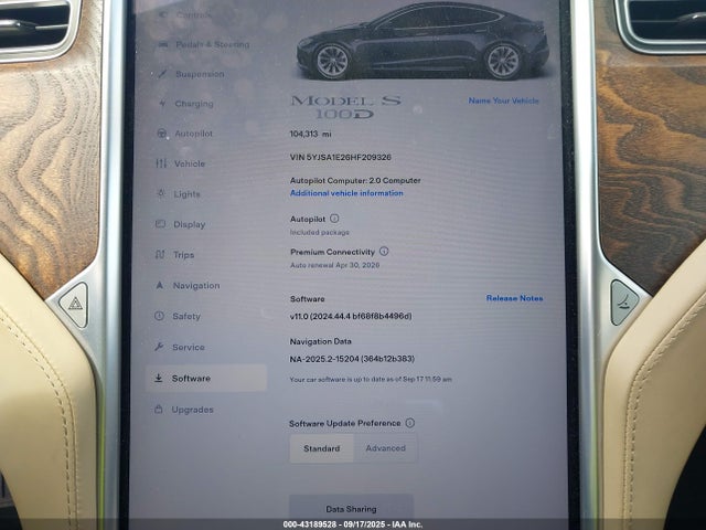 Tesla 2017 2017 5YJSA1E26HF209326 Image 17