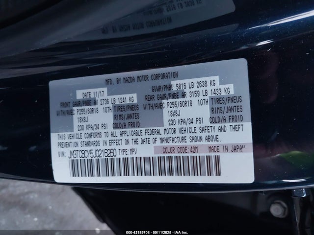 Mazda py turbo 2018 JM3TCBCY5J0216260 Image 9