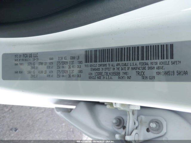 1C6RREJT8LN185688 RAM 2020