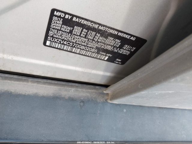 2013 BMW X5 5UXZV4C57D0B02085 Photo 8