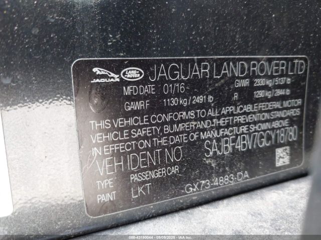 2016 JAGUAR XF SAJBF4BV7GCY18780 Photo 8