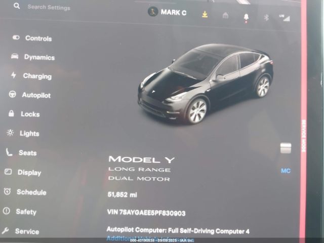 2023 TESLA MODEL Y 7SAYGAEE5PF830903 Photo 6