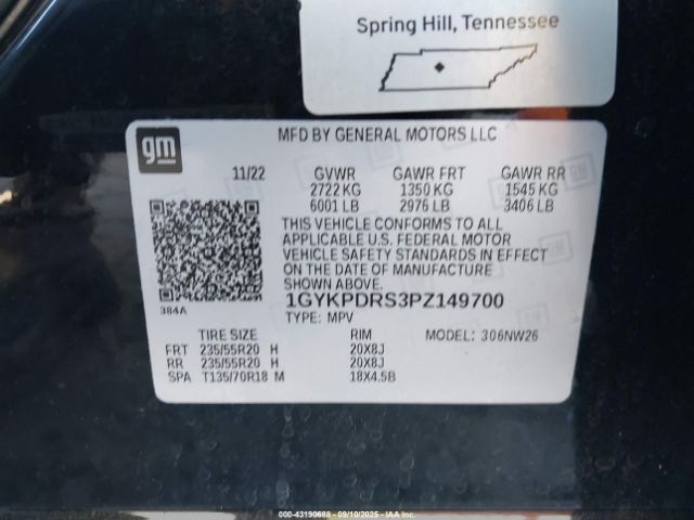 2023 CADILLAC XT6 1GYKPDRS3PZ149700 Photo 8
