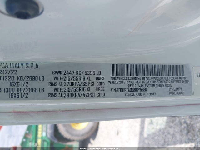 RAM Promaster City 2022 ZFBHRFAB8N6Y56911 Image 9