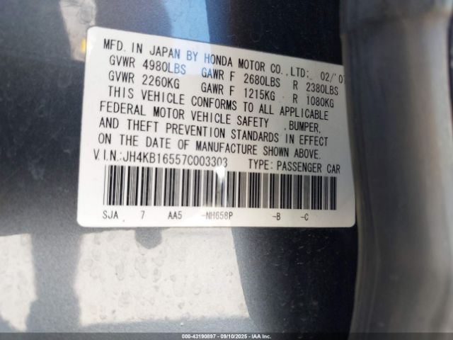 2007 ACURA RL JH4KB16557C003303 Photo 8