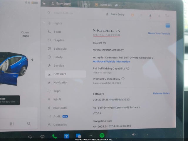 Tesla 2019 2019 5YJ3E1EB5KF231687 Image 18