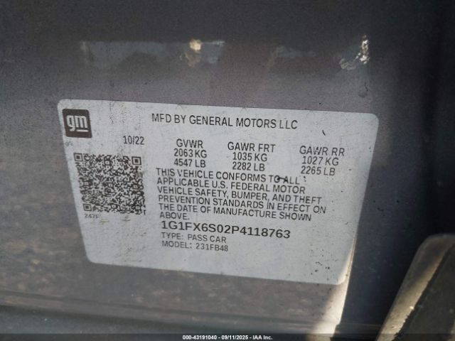 2023 CHEVROLET BOLT EV 1G1FX6S02P4118763 Photo 8