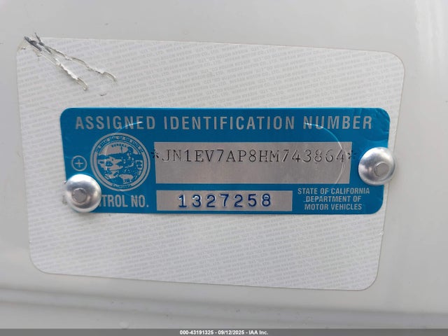 Infiniti 2017 2017 JN1EV7AP8HM743864 Image 9