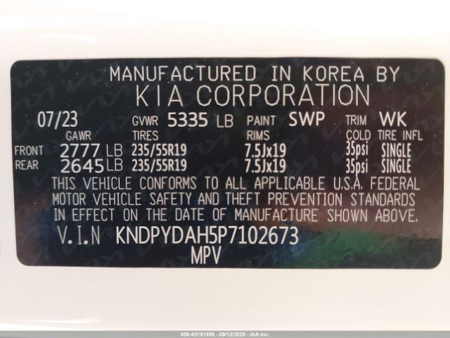 2023 KIA SPORTAGE PLUG-IN HYBRID KNDPYDAH5P7102673 Photo 8