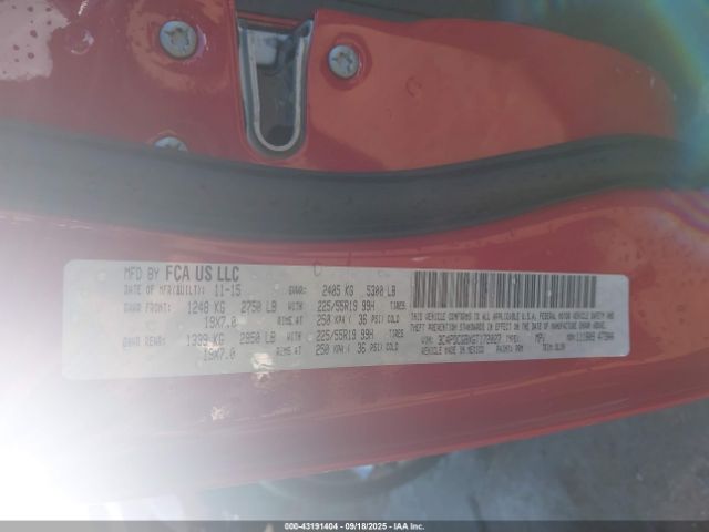 2016 DODGE JOURNEY 3C4PDCGBXGT172027 Photo 8