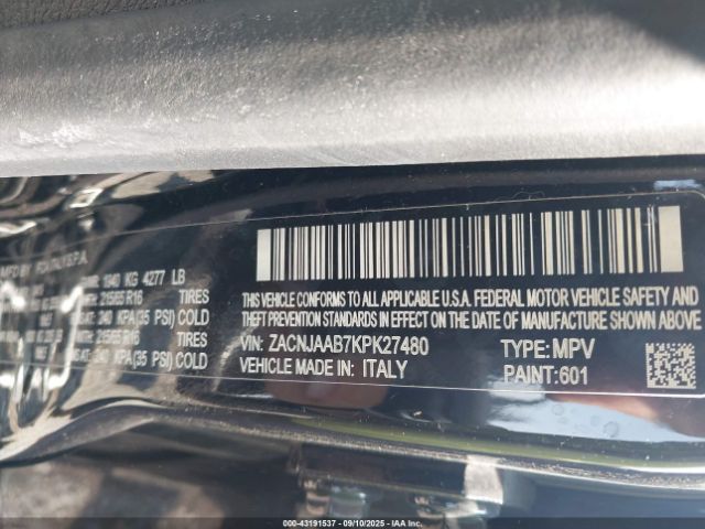 2019 JEEP RENEGADE ZACNJAAB7KPK27480 Photo 8