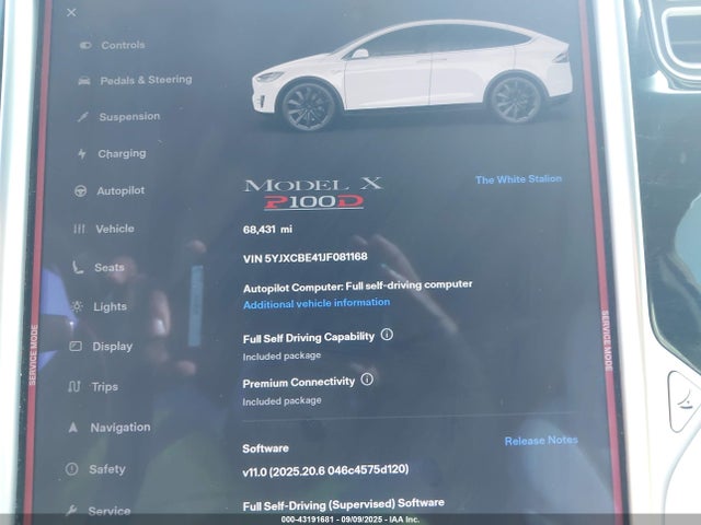 2018 TESLA MODEL X 5YJXCBE41JF081168 Photo 6