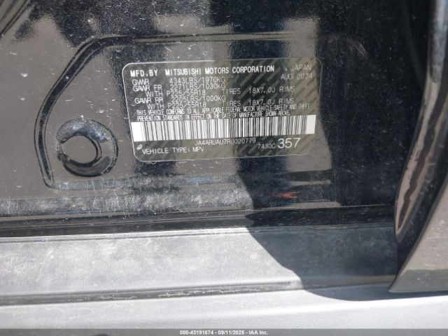 2024 MITSUBISHI OUTLANDER SPORT JA4ARUAU7RU020779 Photo 8