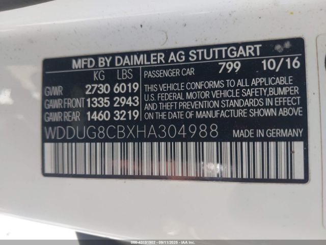 2017 MERCEDES-BENZ S 550 WDDUG8CBXHA304988 Photo 8