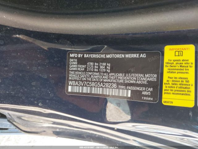 2016 BMW 428I WBA3V7C58G5A28236 Photo 8