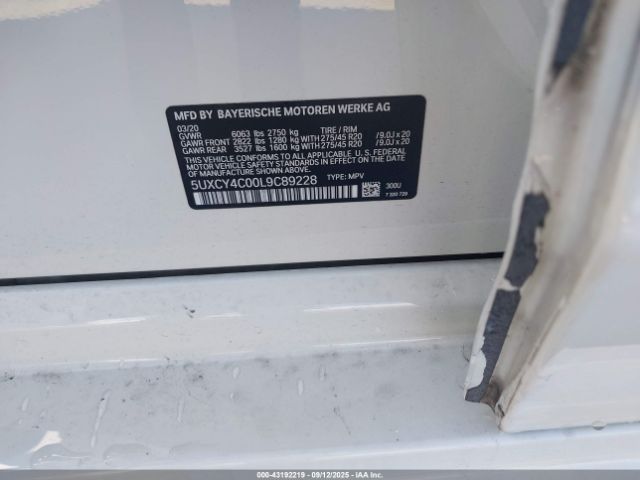 2020 BMW X6 5UXCY4C00L9C89228 Photo 8