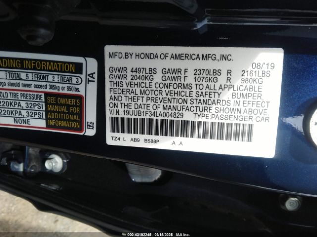 2020 ACURA TLX 19UUB1F34LA004829 Photo 8