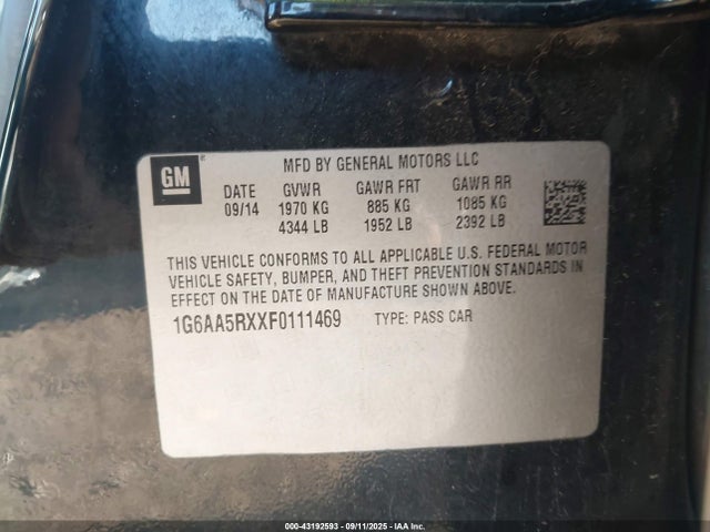 2015 CADILLAC ATS 1G6AA5RXXF0111469 Photo 8