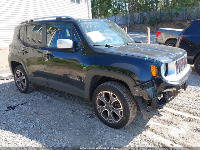2017 Jeep Renegade Limited 4x4 მანქანა იყიდება აუქციონზე, vin: ZACCJBDB4HPE97335, აუქციონის ნომერი: 43192871