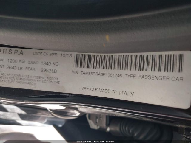 2014 MASERATI QUATTROPORTE ZAM56RRA6E1084746 Photo 8