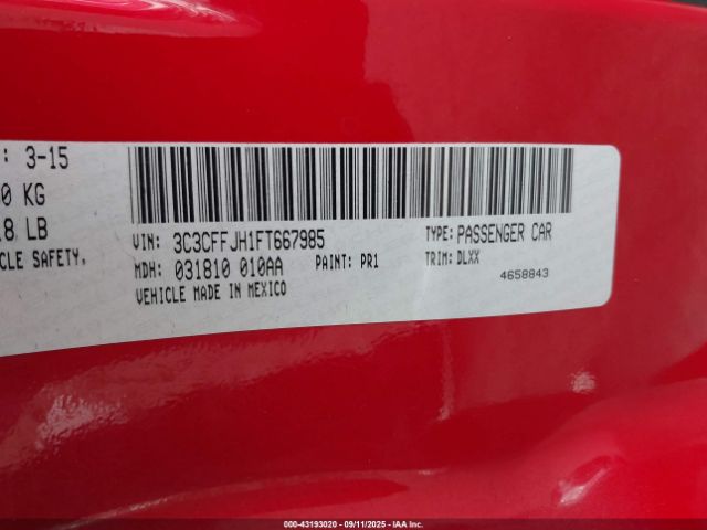 2015 FIAT 500C 3C3CFFJH1FT667985 Photo 8