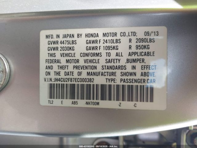 2014 ACURA TSX JH4CU2F87EC000382 Photo 8