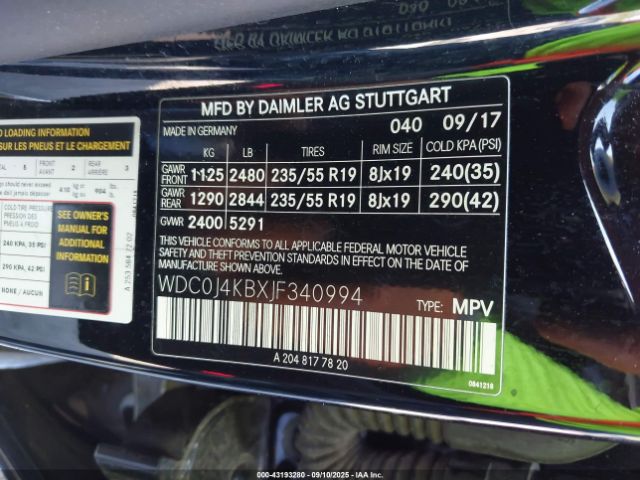 2018 MERCEDES-BENZ GLC 300 COUPE WDC0J4KBXJF340994 Photo 8