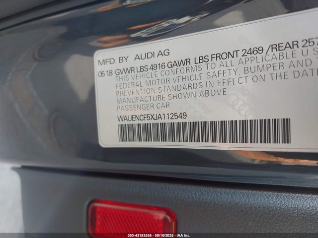 WAUENCF5XJA112549 Audi A5